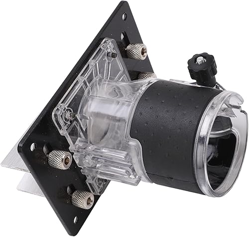 Miniatura 4 de Router de madera Ranura Localizador multifuncional de plástico transparente máquina de ranura titular para proyectos de carpintería