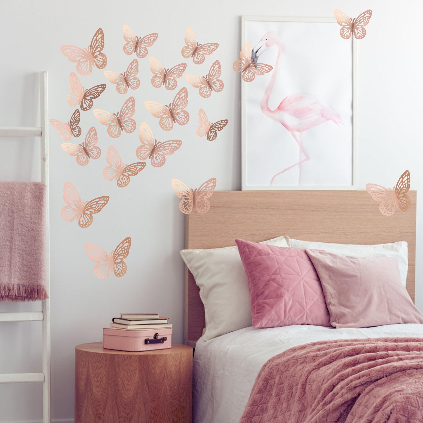 48 Adesivi Farfalle 3D Per Parete - Oro, 3 Misure, Per Feste E Decorazioni Camera, Facili Da Applicare