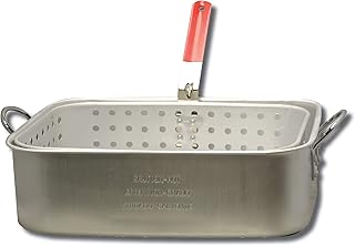King Kooker KK6 15-Quart Aluminum Rectangular Fry Pan and Basket