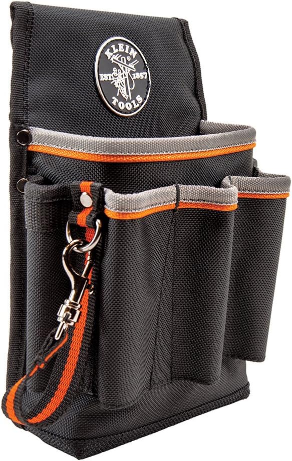 Klein Tools 5240 Tool Pouch, Tradesman Pro Maintenance Tool Pouch with 9 Pockets, Tape Thong, 2-Inch Tunnel Loop, Great Electrician Holster : Everything Else
