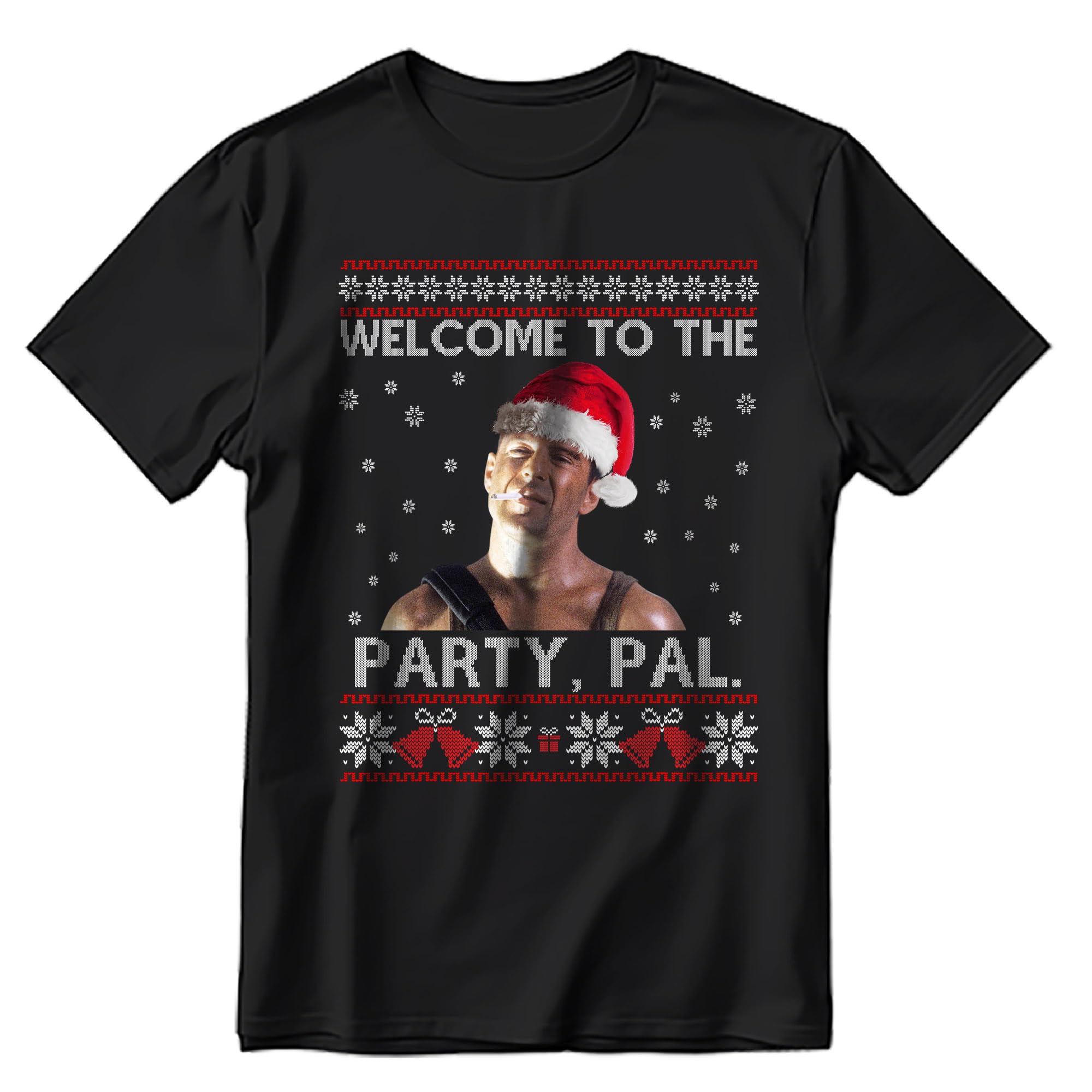Generic Design Christmas Ugly Welcome to The Party P.a.l for D.i.e H.a.r.d Movie Shirt Multicolor