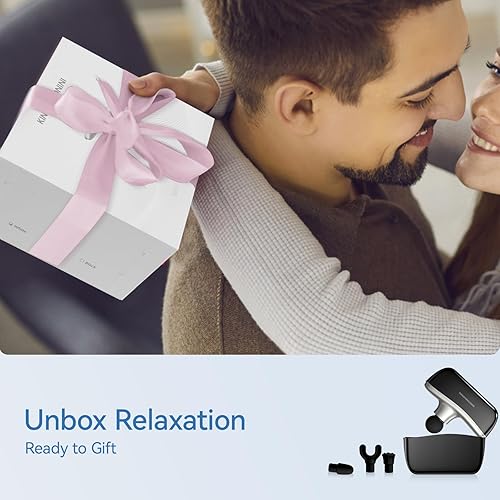 Miniatura 7 de KingPavonini Mini pistola de masaje con estuche de almacenamiento todo en uno, elegible para FSA HSA, pistola de masaje pequeña de bolsillo de