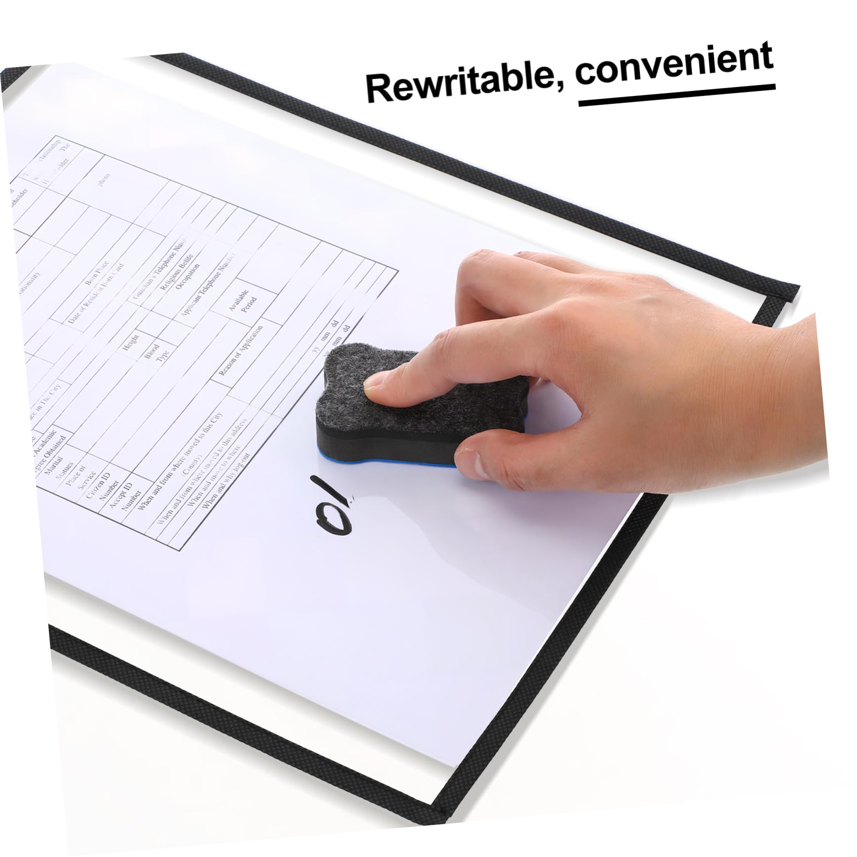 Organizador Colgante de Hojas 30 Piezas Negro Pet Pvc para Controlar | Necesidades del Profesor, Trabajar, Write And Erase, Decoracion Colegio, Material Escolar y Papeleria