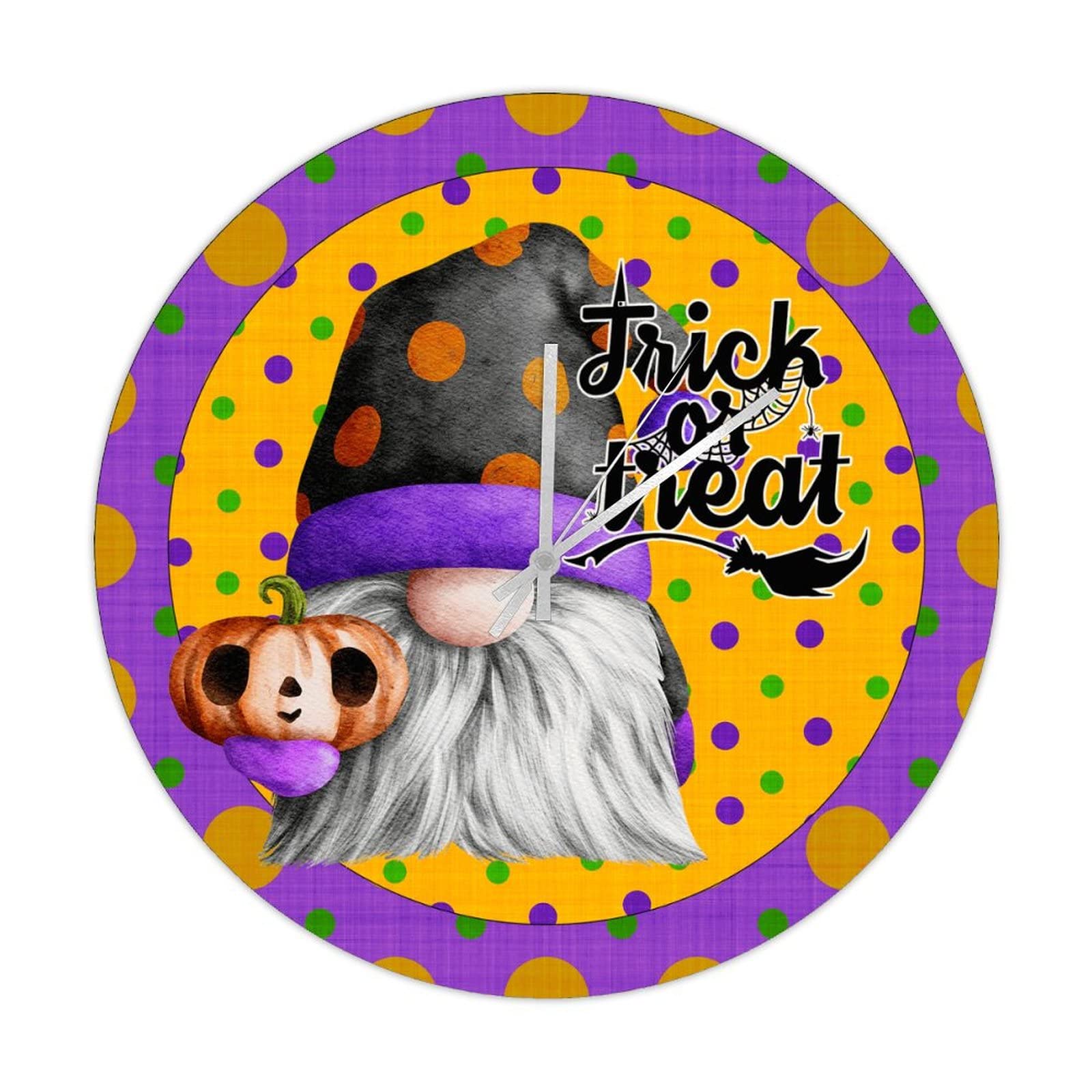 Horloge murale retro Halloween pour decoration salon et cuisine