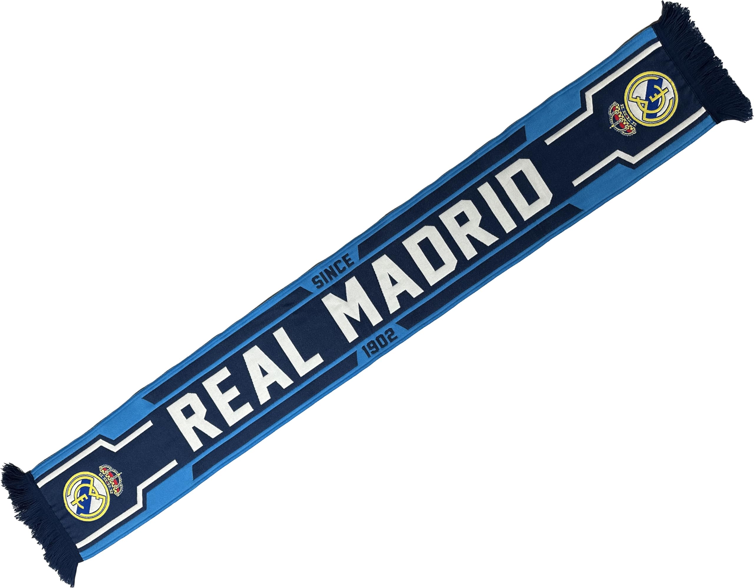 Real Madrid Prawdziwy szalik - oficjalna kolekcja 140 cm