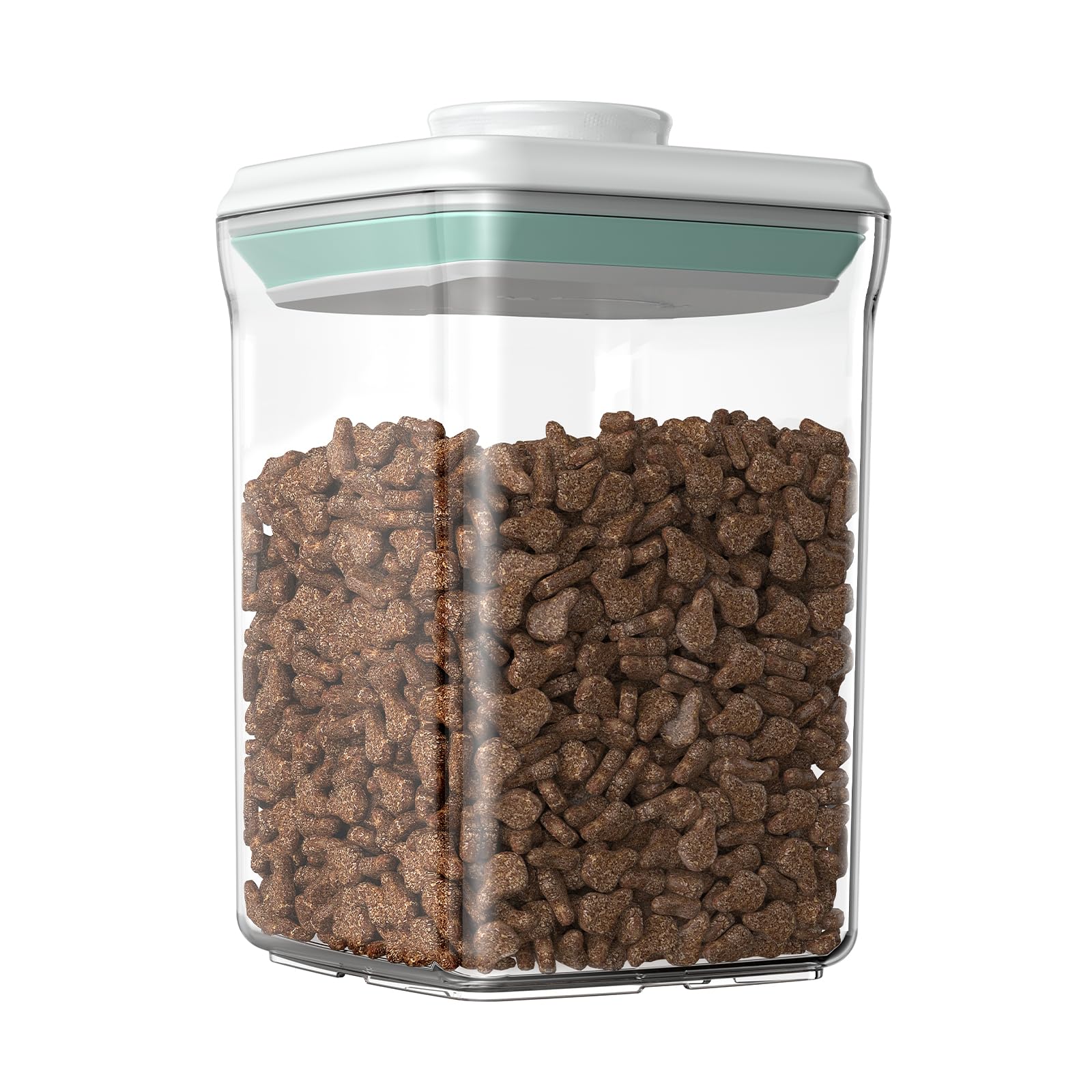 FAFAFLYER Dog-Cat POP Treat-Airtight jar-Container - 1.3 Qt/1.2 L | Ideal For Up To 1.3 Lb Of Treats | Stackable One-Touch Opening | BPA-Free