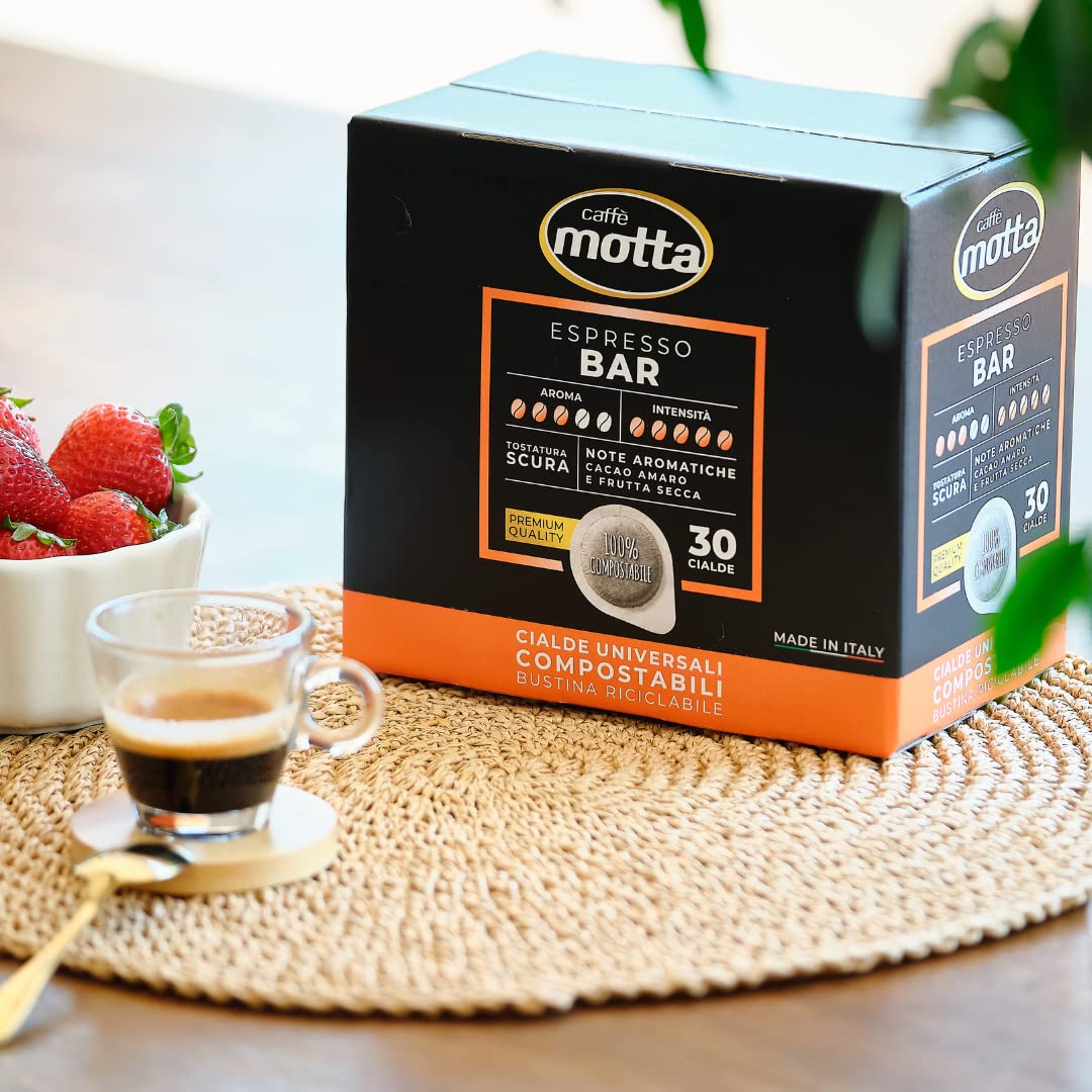 CAFFE' MOTTA Cialde ESE 44 mm nuova miscela Espresso Bar - 50/100/200 Cialde Compostabili (200)