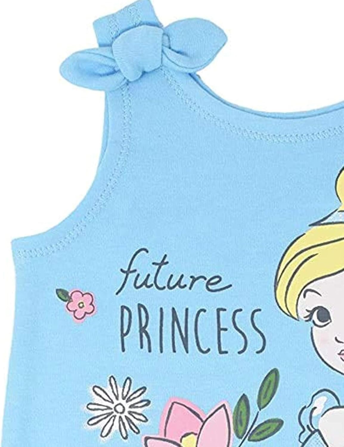 Disney Princess Rapunzel Ariel Belle Jasmine Aurora Baby Girls Snap Romper and Headband Newborn to Toddler 12 Months Cinderella