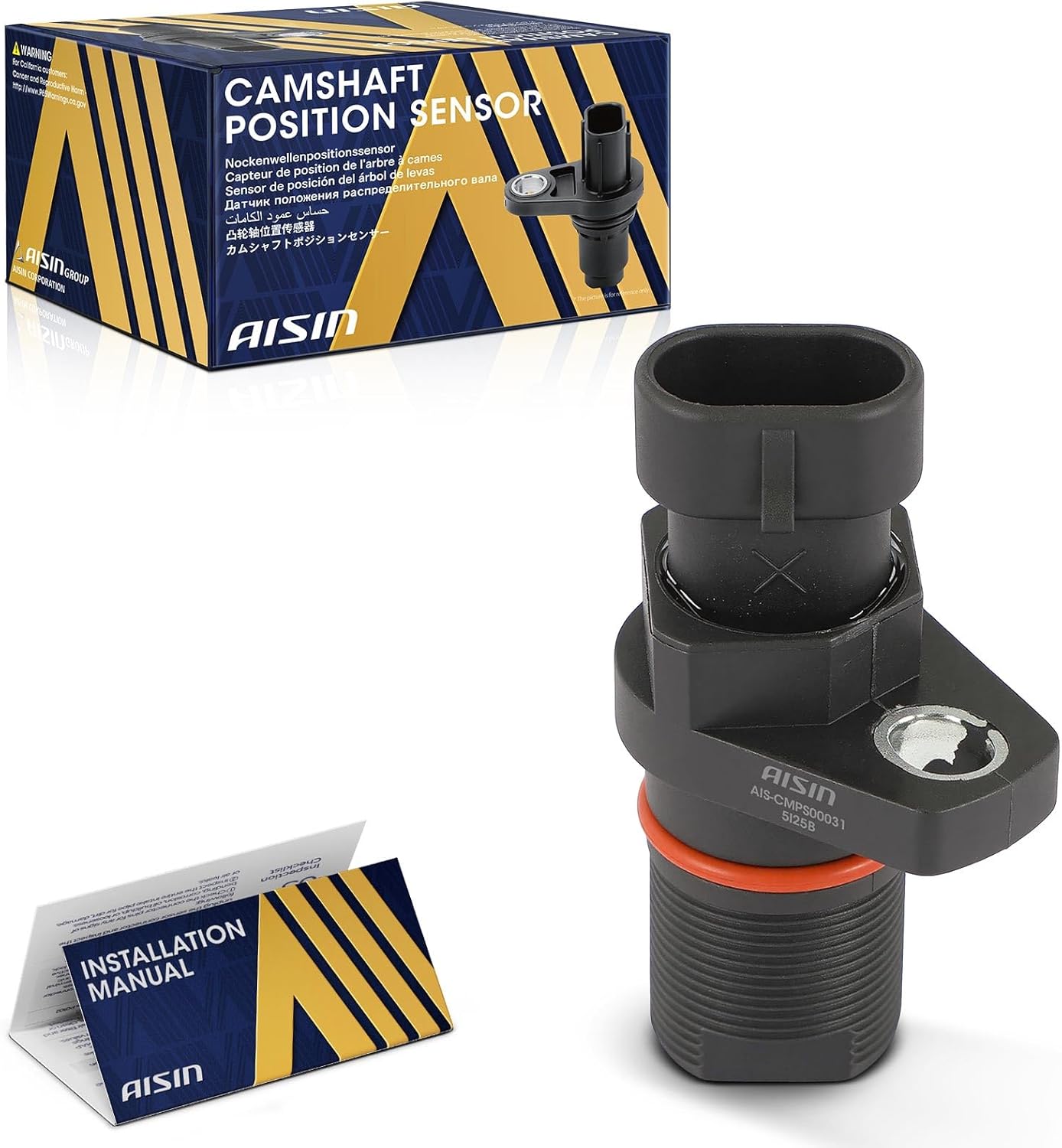 AISIN AFTERMARKET CMSCH-00031 Engine Camshaft Position Sensor - Compatible with Dodge Ram 1500 1999 5.2L, Ram 2500 1998-2002 5.2L 5.9L, Ram 3500 1998-2002 5.9L