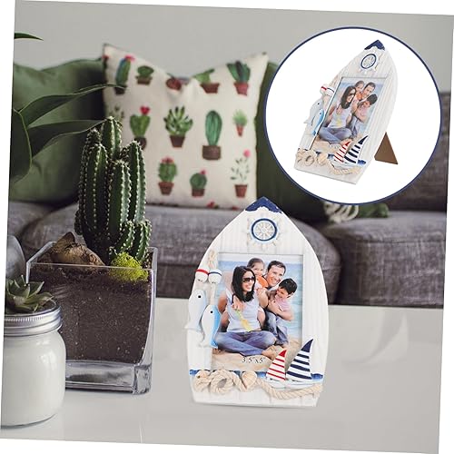 Miniatura 9 de VOSAREA Marco de fotos de barco mediterráneo para el hogar, adorno de velero, decoraciones para salas de casa, decoración para el hogar, marco de