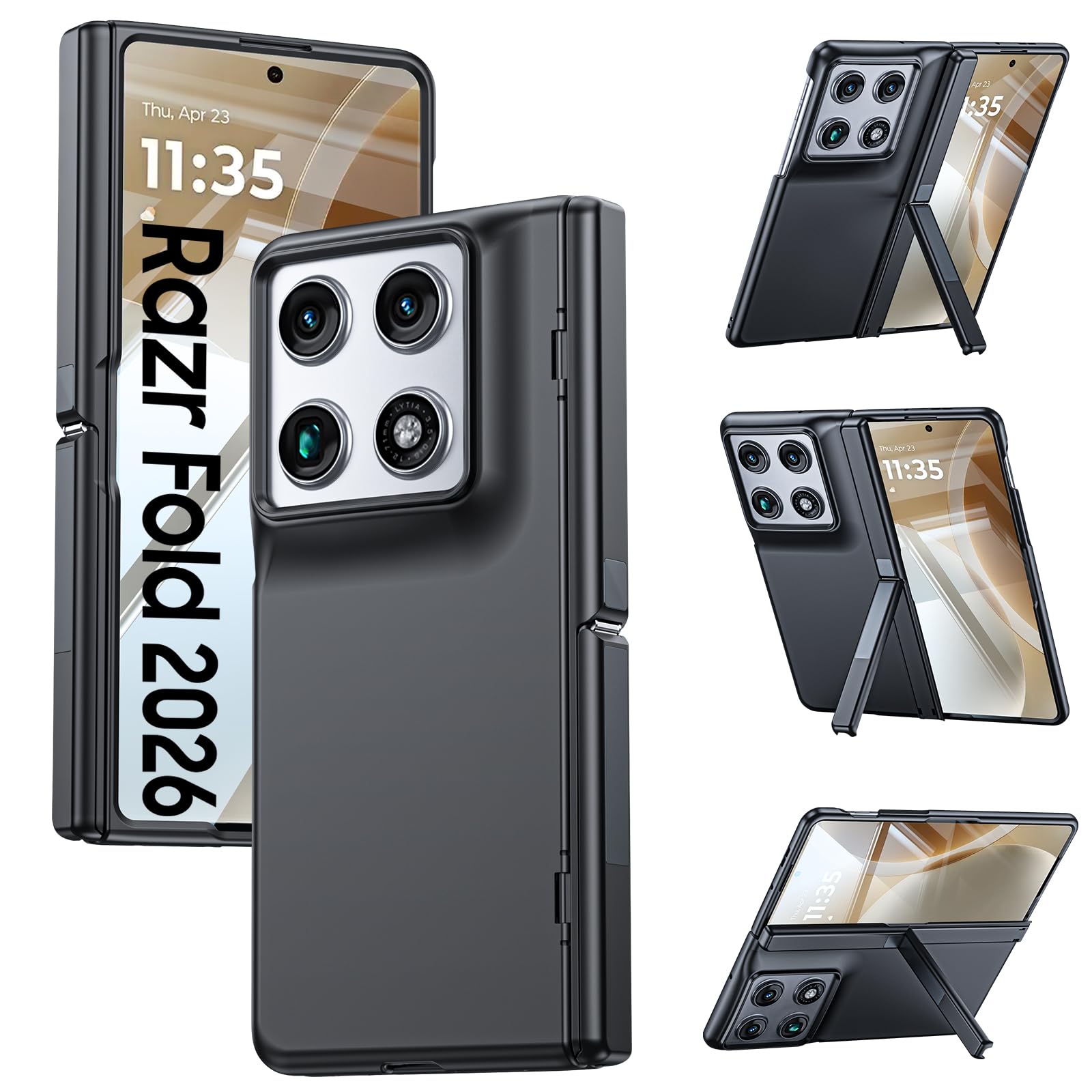 Photo 1 of GooseBox for Motorola Razr Fold Case 2026 Phone Case Built-in Screen Protector & Hinge Protection & Hidden Kickstand Razr Fold Case with Full Body Shockproof Protective Phone Case for Moto Razr Fold