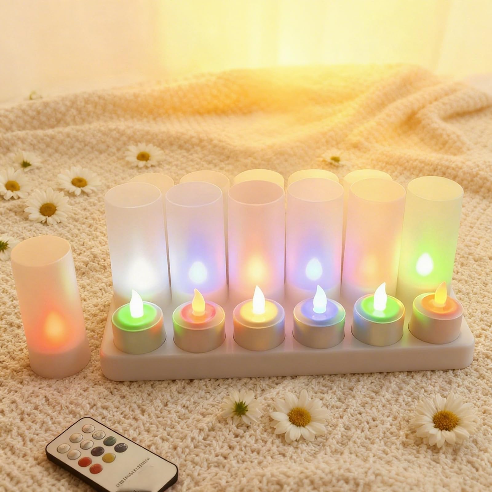 Amazon.co.jp : EuroFone LEDキャンドル 12個のキャンドルライト