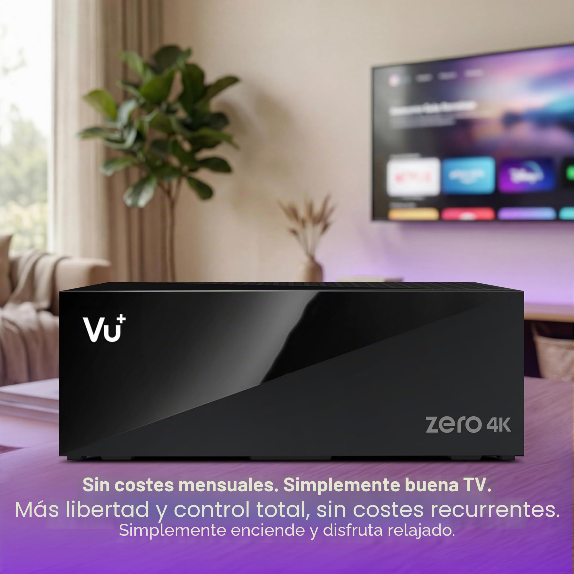 VU+ Zero 4K - Receptor Linux color negro