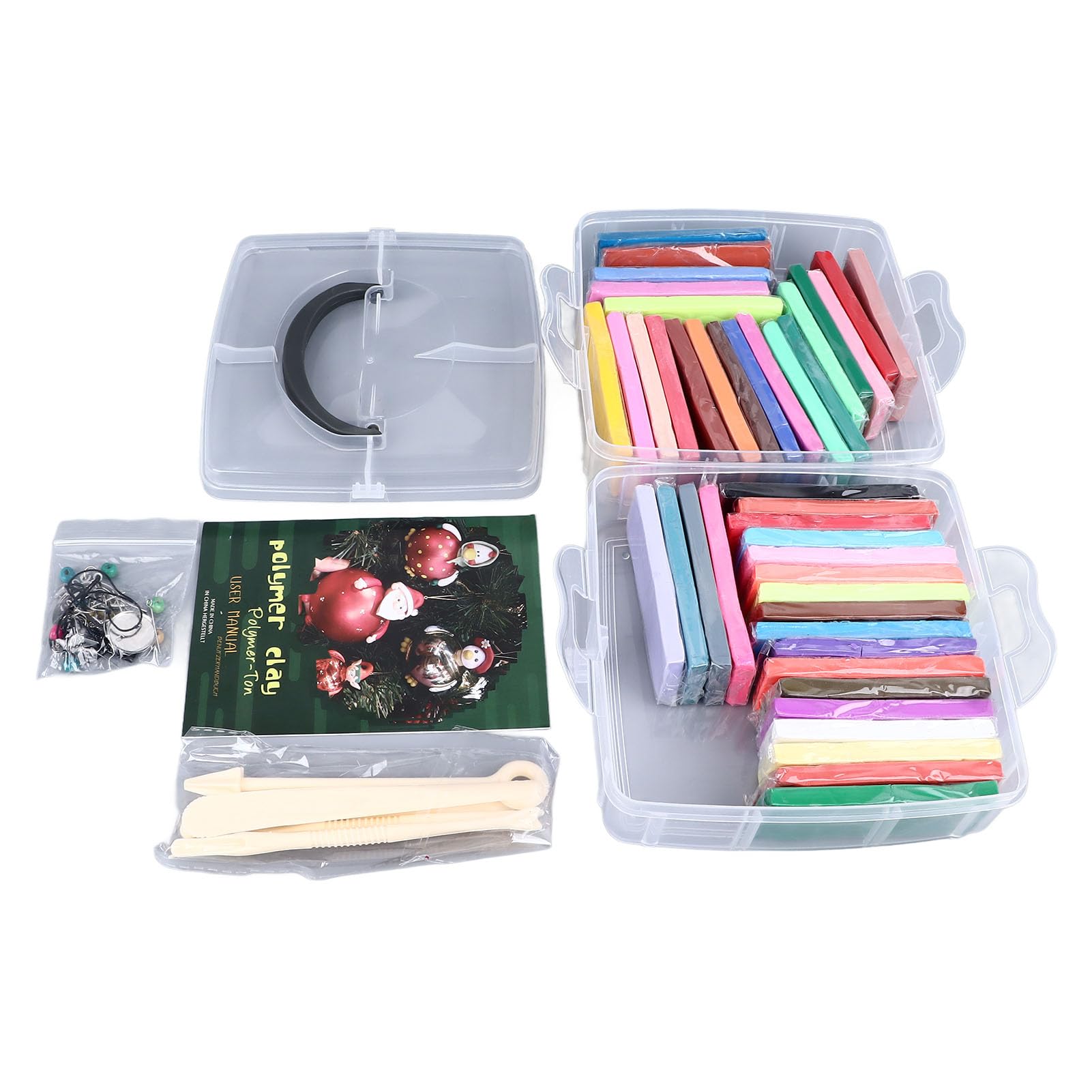 Kit educativo di argilla polimerica Set da 42 colori per bambini. Argilla modellabile