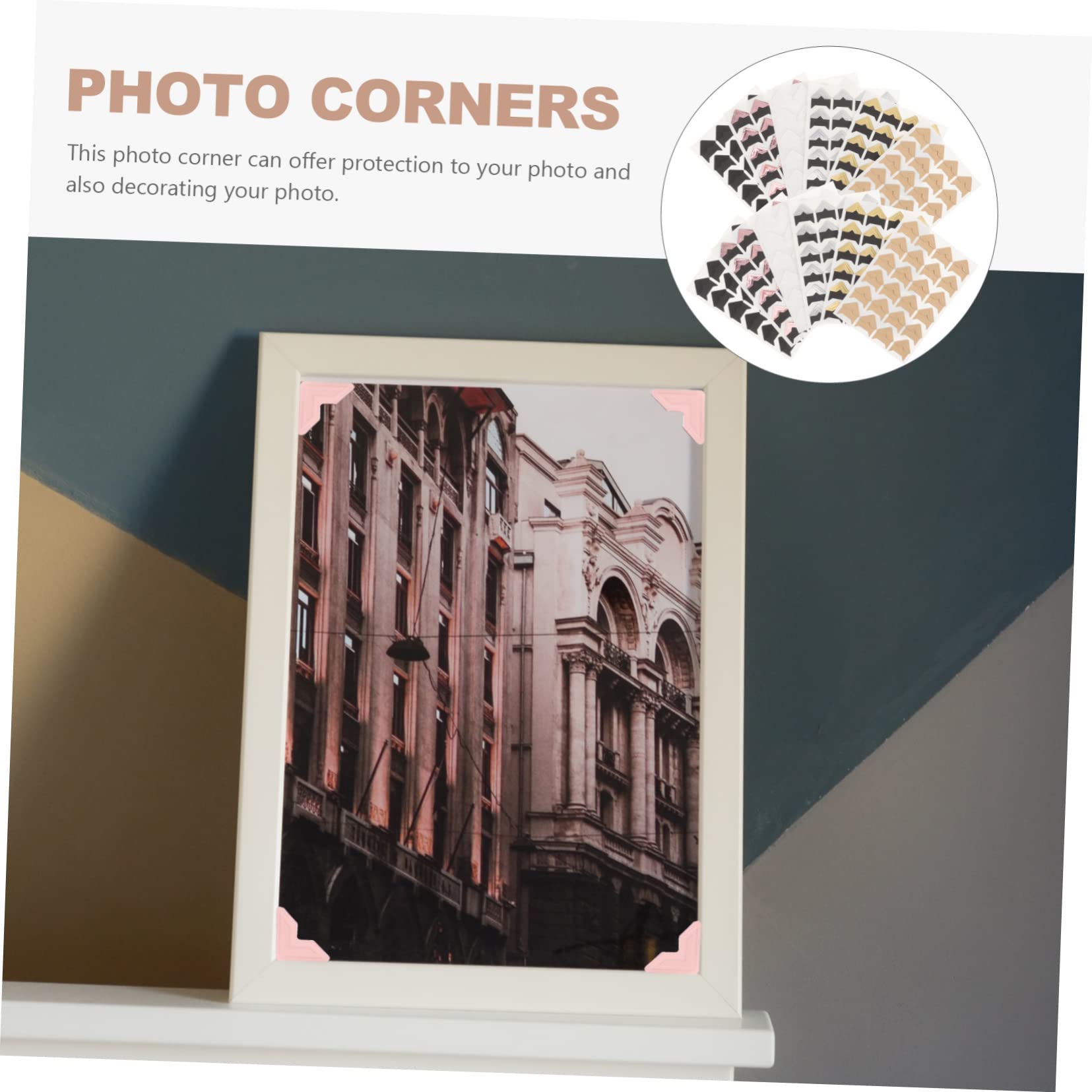 10 Blätter Selbstklebende Fotoecken In Rot - Retro-Design Für Fotoalben & Scrapbooks