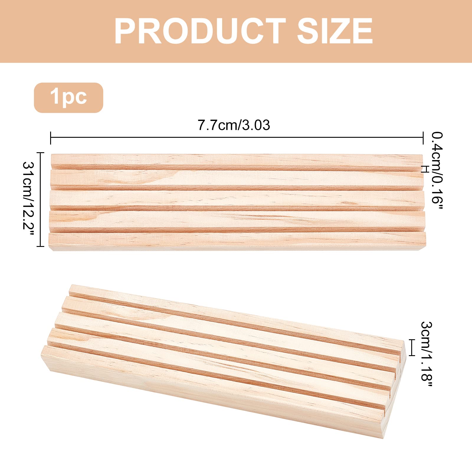 Espositore Per Orecchini In Legno NBEADS | Porta Gioielli Con 4 Slot | Supporto Per Carte Orecchini 16.7x27.7cm - Foto 8