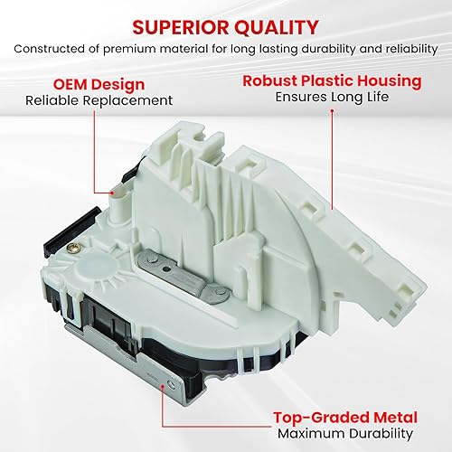 Miniatura 4 de SYRAEL 931-901 Actuador de bloqueo delantero derecho lado del pasajero para Ram 1500 Chrysler 200 300 Pacifica Voyager Dodge Charger Journey Jeep