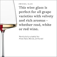 Vista 3 de ZWIESEL GLAS Sensa - Copas de vino tinto borgoña (juego de 6), copas de vino para vino tinto y blanco, vasos de cristal Tritan aptos