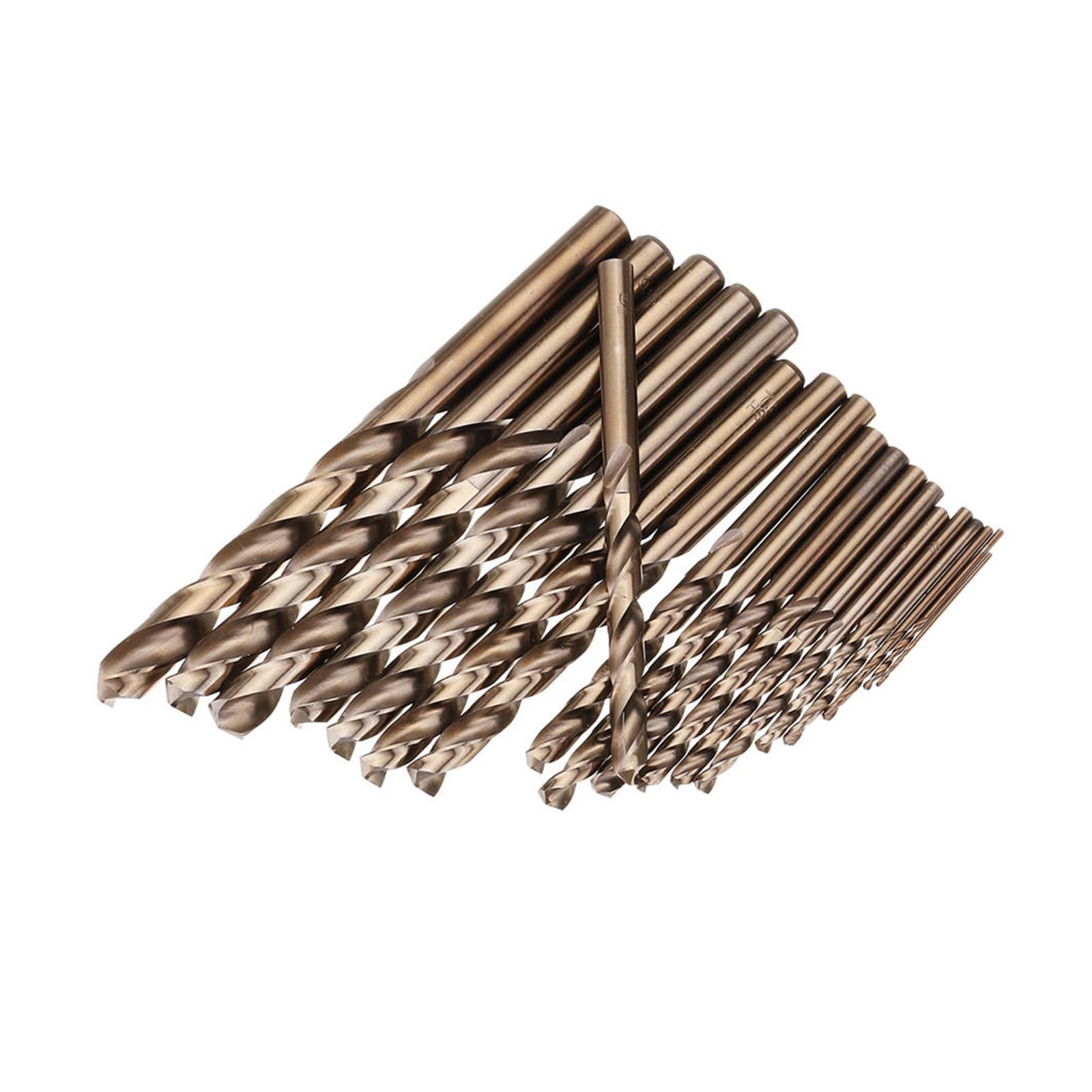Set di punte da trapano, 19 pezzi 1-10 mm HSS M35 Set di punte elicoidali al cobalto for foratura di metallo e legno