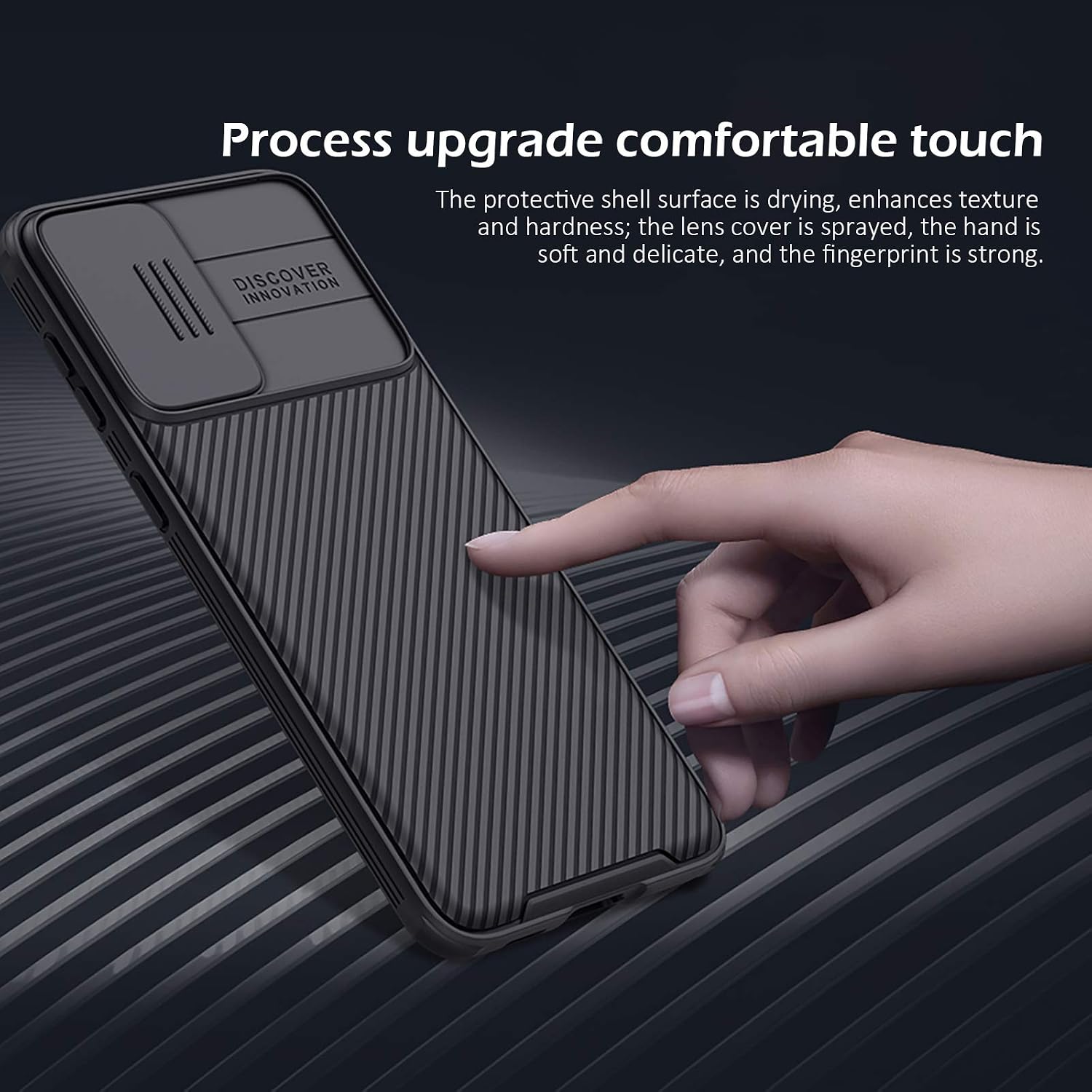 CloudValley Samsung Galaxy S21+ Case, Slim Fit with Camera Cover, Full-Body Protection for 6.7" 5G (2021 Release) - Black