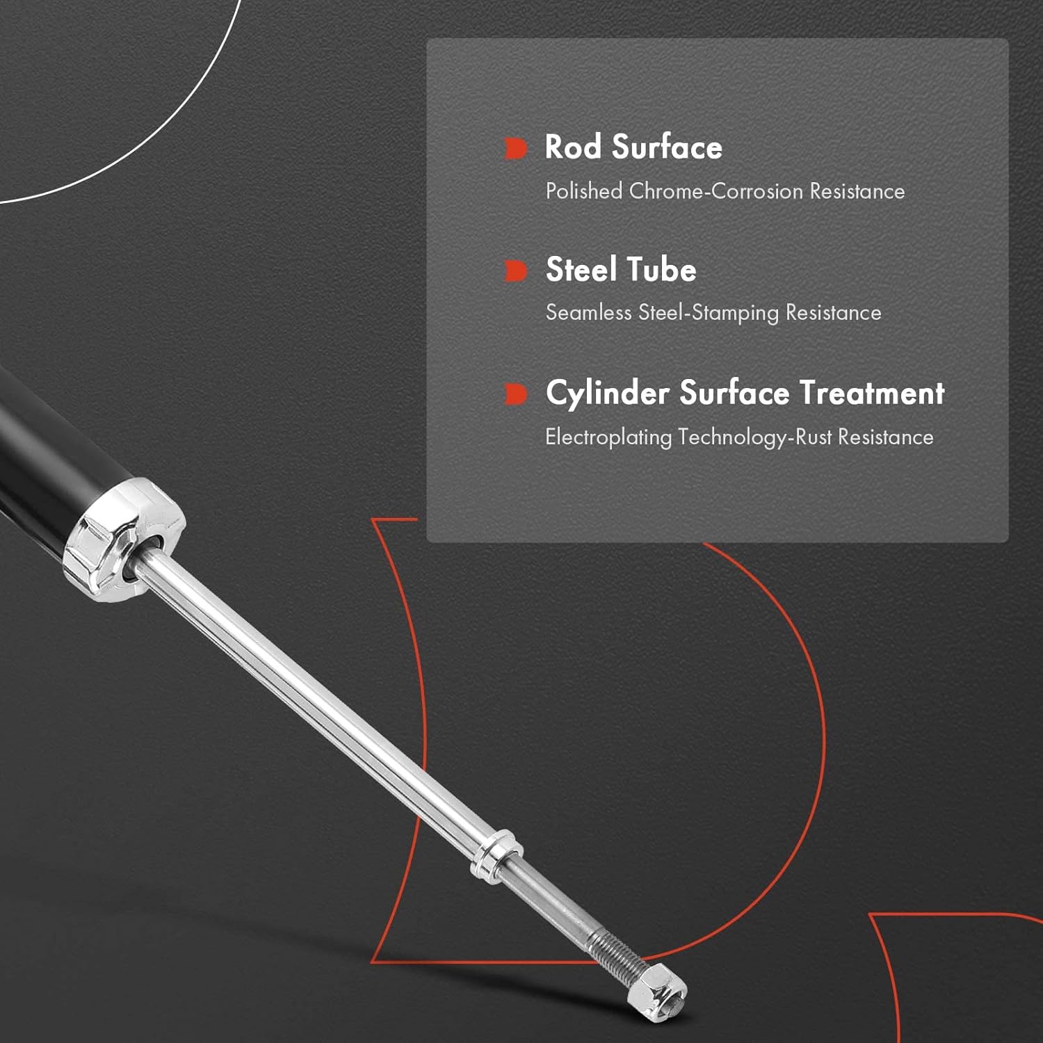 A-Premium Rear Pair [2] Strut Assembly Compatible with Mitsubishi Lancer 2008 2009 2010 2011, Driver and Passenger Side