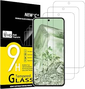 NEW'C 3 Stück für Google Pixel 8 für Panzerglas [nicht für Pixel 8A/8 Pro], Frei von Kratzern, 9H Härte, HD Displayschutzfolie, 0.33mm Ultra-klar, Ultrabeständi