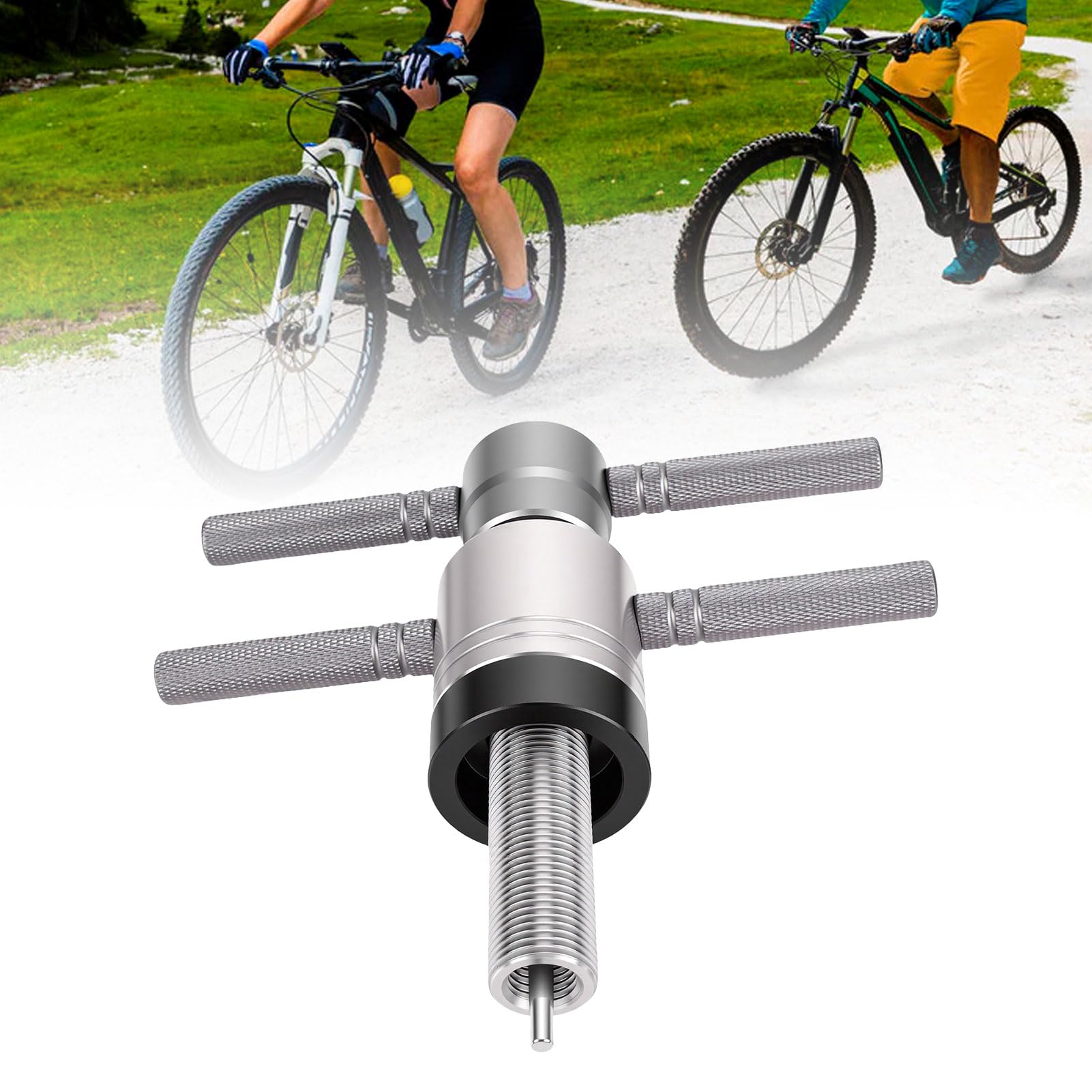 Luocute Herramienta de Extracción de Cojinetes de Buje de Bicicleta, Extractor de Pinza Expandible | para rodamientos interiores de 6-20 mm y exteriores de 14-39 mm, con empuje y pasador reforzado para una extracción suave