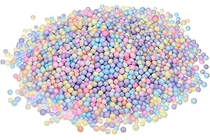 MECCANIXITY Foam Beads Rainbow Foam Beads Tiny Packing Balls