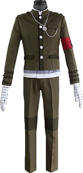 Cosplay Costume Mens ArmyGreen Halloween Uniform Suit