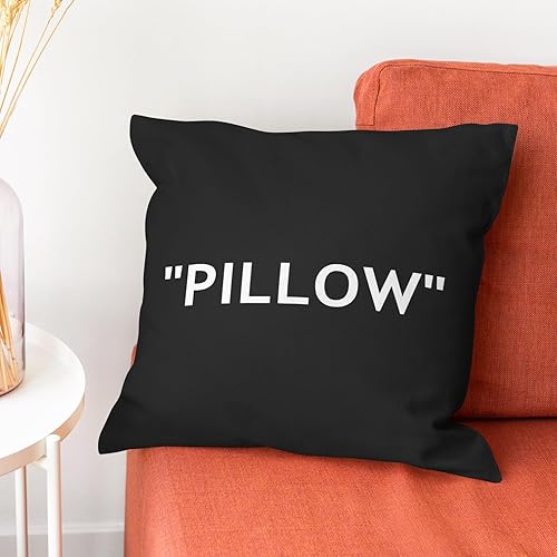 Miniatura 5 de Hypebeast - Juego de 2 fundas de almohada decorativas inspiradas en negro hueso, decoración de cabeza de tenis, funda de cojín cuadrada para