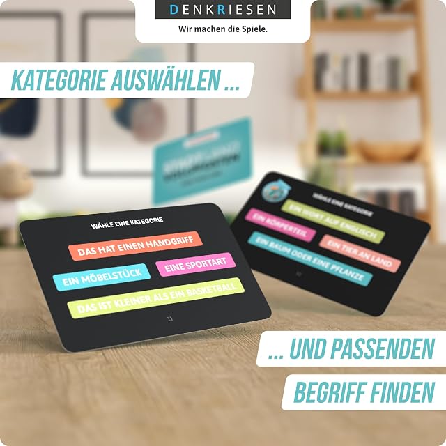 Foto 4 de 6 de DENKRIESEN - Stadt Land VOLLPFOSTEN - Das Kartenspiel - Junior Edition: Kartenspiel mit 120 Karten