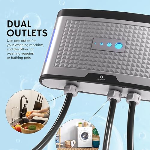 Miniatura 4 de AIRTHEREAL AH20K Sistema de lavandería con ozono - Generador de ozono para lavadora, dispositivo de agua con ozono - Desinfecta y lava la ropa con