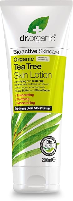 Dr Organic, Organic Tea Tree Lotion, Natural , Vegan , Cruelty Free , Paraben & SLS Free , 200ml