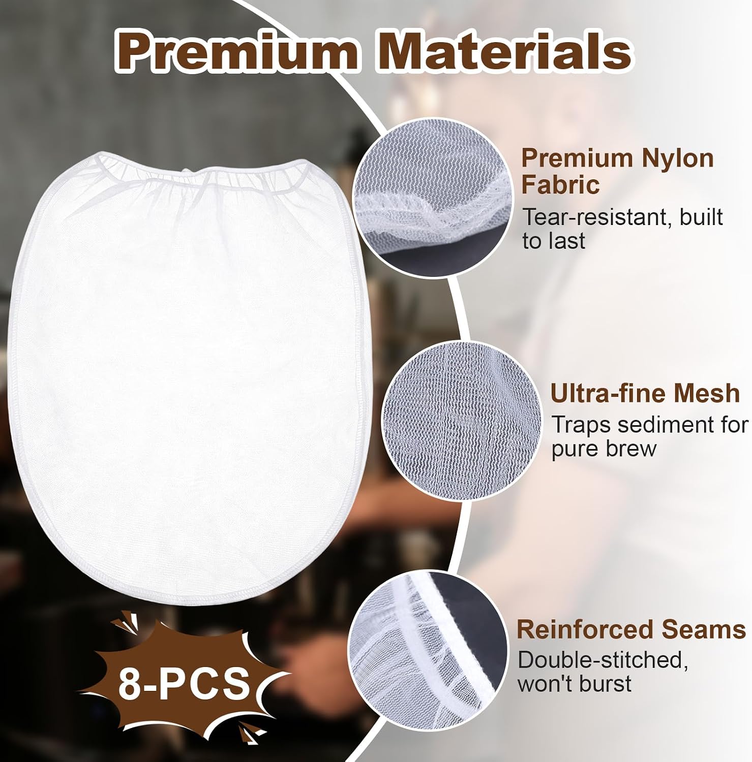 8-Pack Cold Brew Filter Bags Compatible with Toddy Cold Brew System image 4