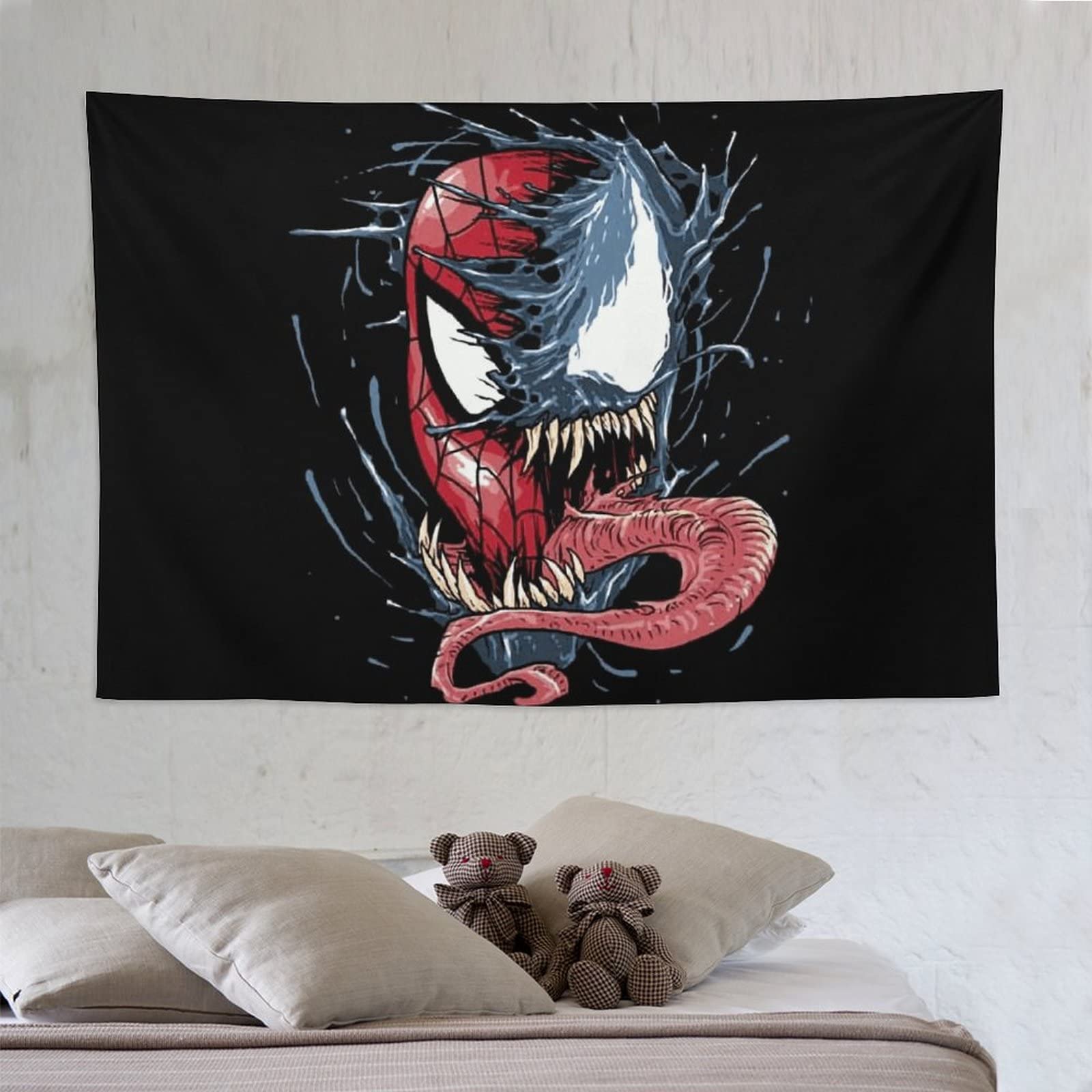 beamsトムボニア　壁掛け　絵 Amazon.co.jp: Venom ヴェノム タペストリー 壁掛け 壁飾り 装飾布