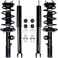 Vista 144 de Detroit Axle - Amortiguadores de muelles helicoidales RWD para Dodge Charger 2012-2020, 2012-2019 Challenger 2 Amortiguadores delanteros completos