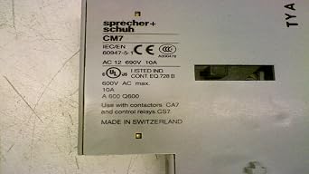 SPRECHER & SCHUH CM7-02 2 N.C, Auxiliary Contact, Mechanical and Electrical Interlock