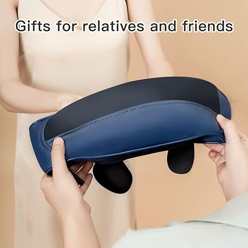 Miniatura 7 de Masajeador de cuello y hombros para aliviar el dolor de tejido profundo, masaje de cuello Shiatsu ajustable con calor, diseño manos libres,