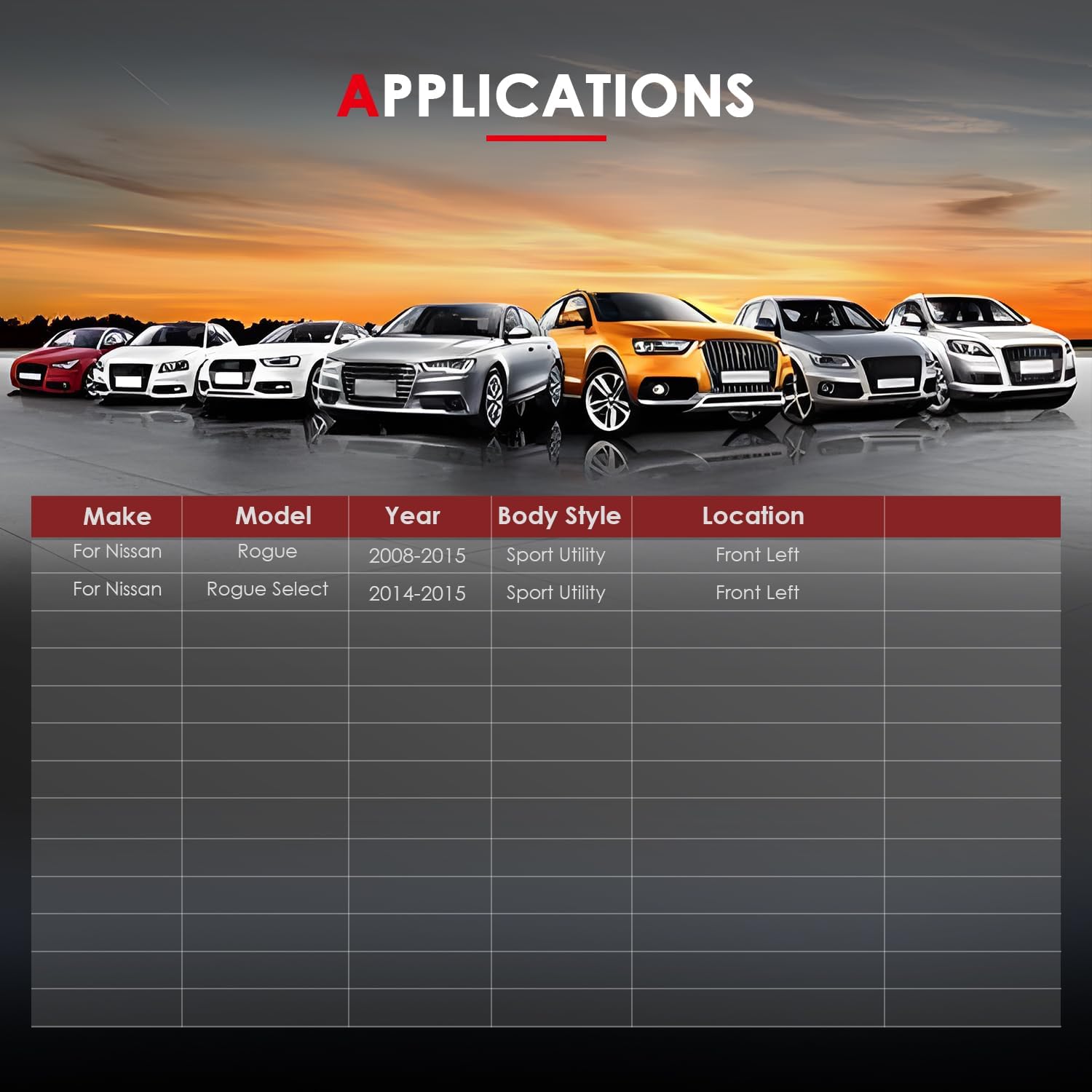 CCIYU Door Latch Lock Actuator Front Left Driver Side Compatible for Nissan Rogue 2008 09 10 11 12 13 14 2015,for Nissan Rogue Select 2014 2015 Door Lock Actuators Replaces 937-266