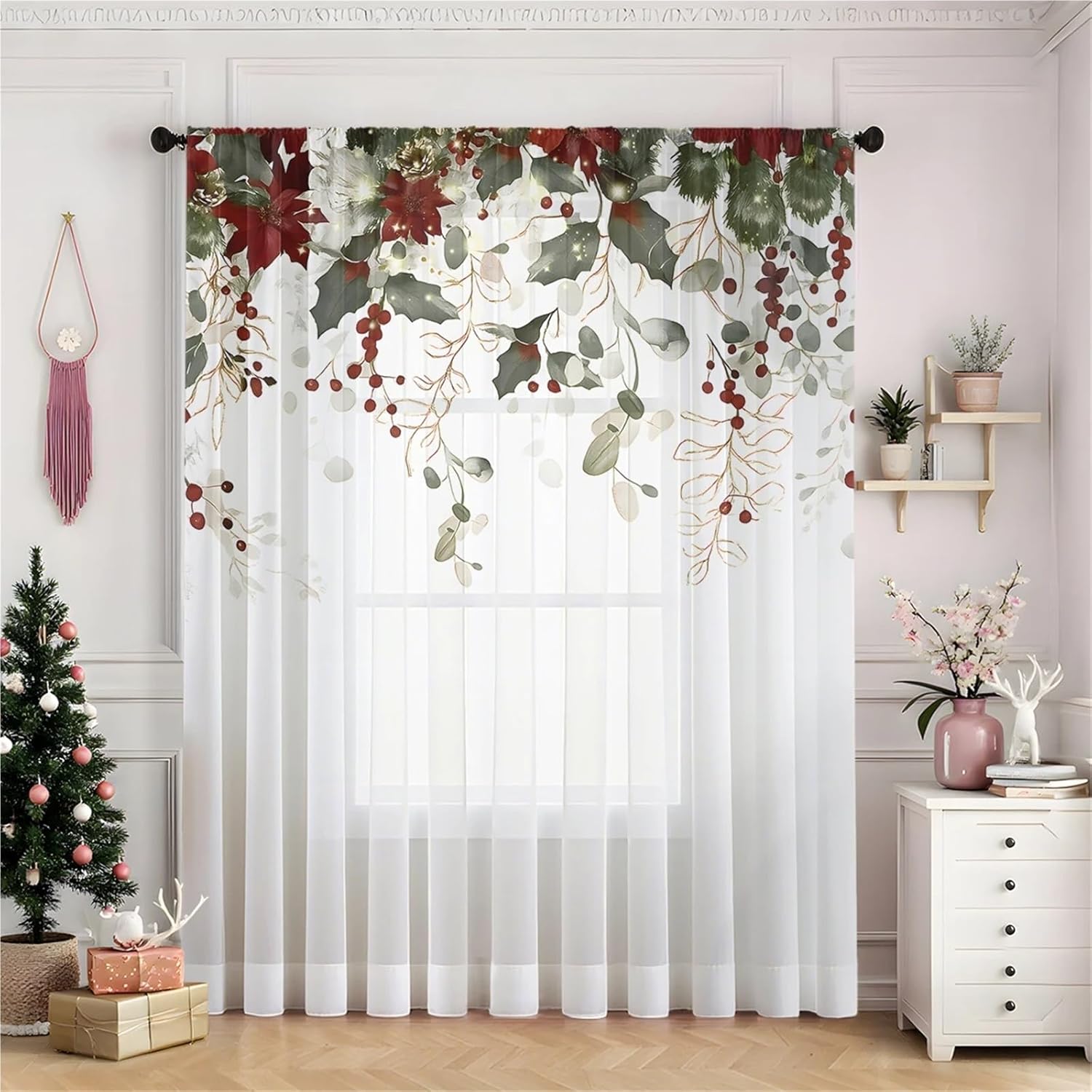 Solid Blackout Curtains for Bedroom 1 Pieces of Curtains, Suitable for Living Room,Bedroom(132X213 cm)