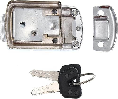 Miniatura 5 de Minho Bloqueo de maletero trasero de motocicleta en metal de hierro, bloqueo antirrobo para maletero viene con 2 llaves, color plateado