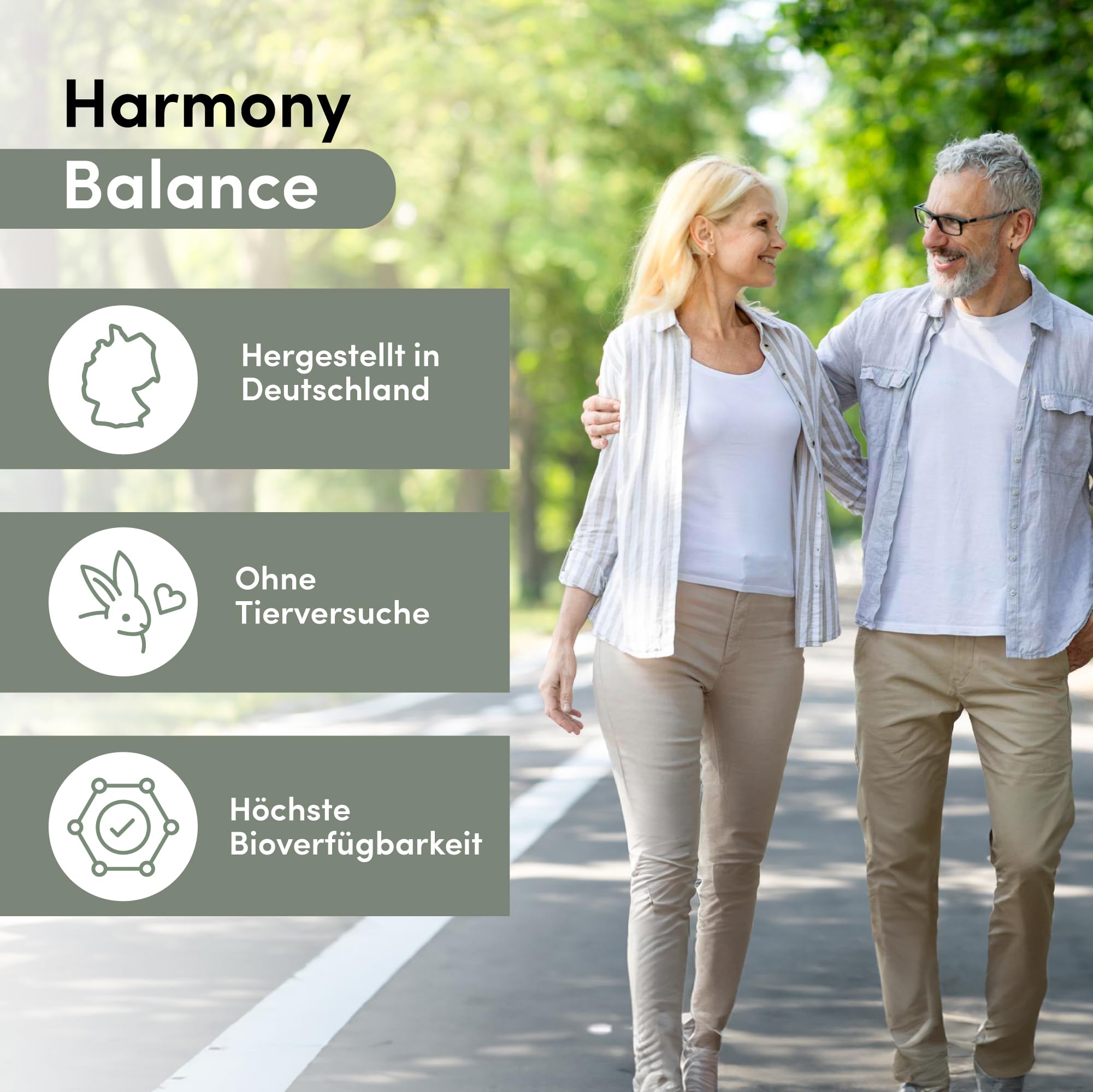 Steiger Naturals Harmony Balance – Pflanzlicher Komplex für Frauen mit 10 Pflanzenextrakten | Hormonfrei, Vegan, Laktosefrei, Glutenfrei | 90 Kapseln