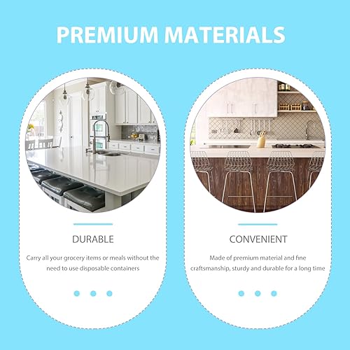 Miniatura 7 de BESTonZON Bolsa de almuerzo con aislamiento para hombres, bolsa de almuerzo caliente y fría, reutilizable, bolsa de comestibles para mujer, con