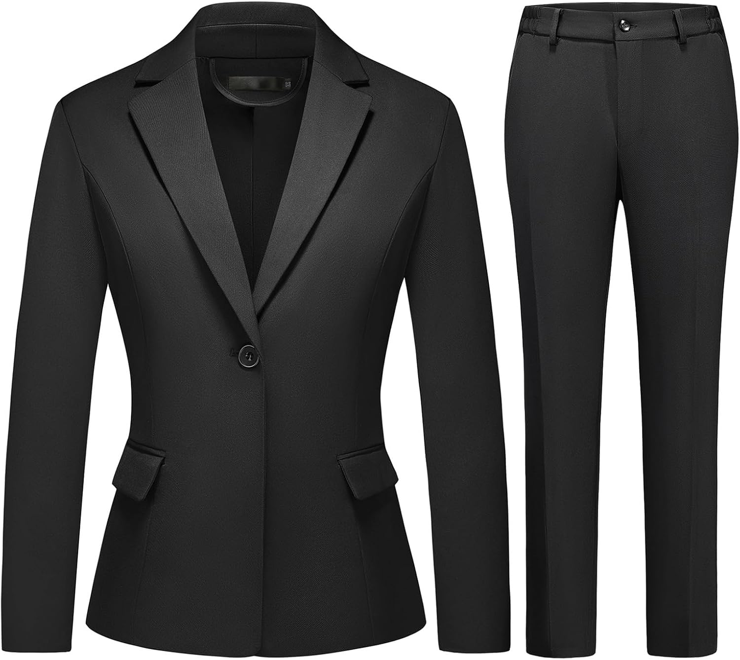Womens Suit 2 Piece Set Business Pants Suit Classic One Button Blazer & Pants Set for Work Wedding Interview