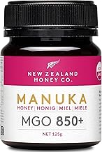 New Zealand Honey Co. Manuka Honig MGO 850+ | Aktiv und Roh - Hergestellt in Neuseeland - Zertifiziertem Methylglyoxal Gehalt - 125g - Manukahonig