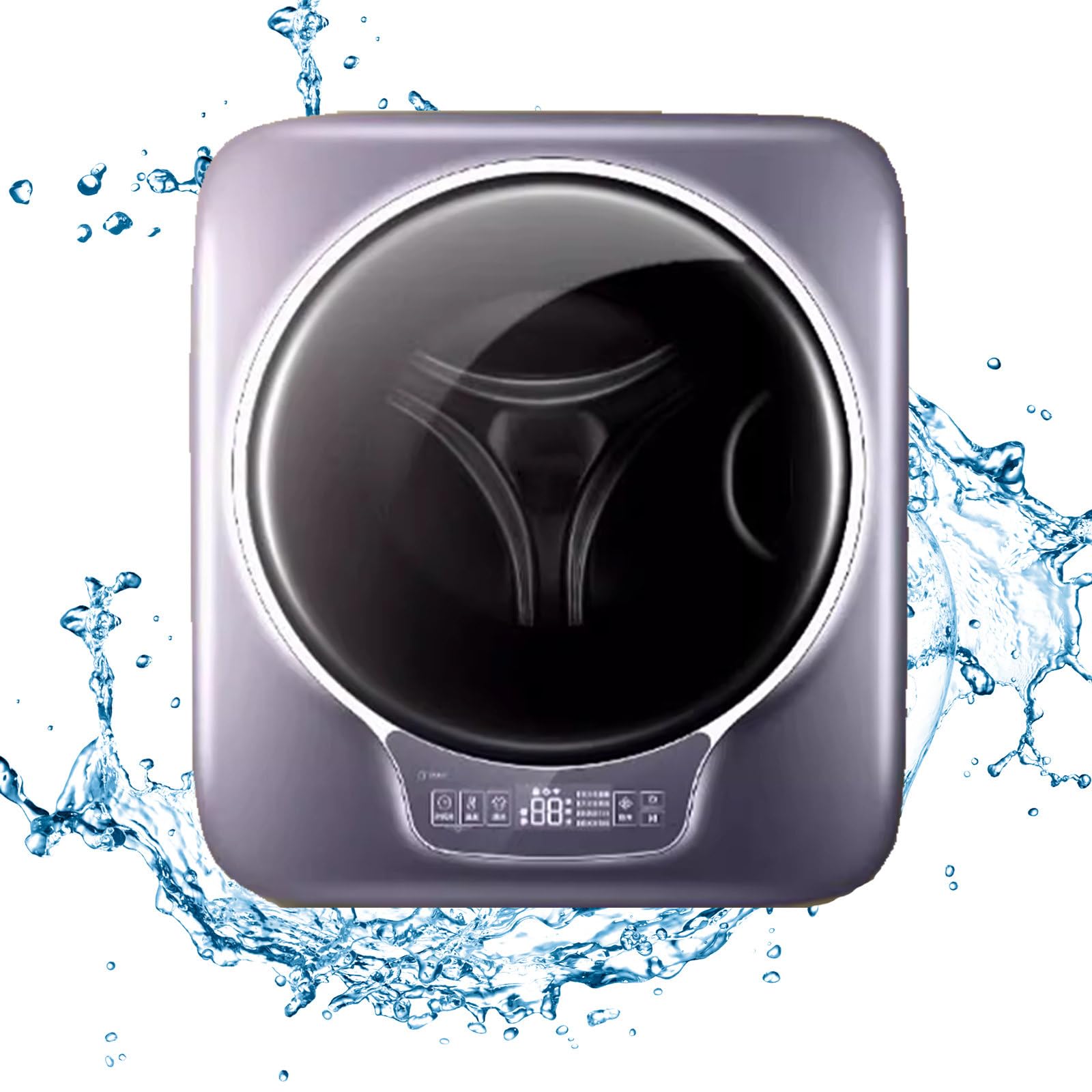 Lavatrice Completamente Automatica, Mini Lavatrice elettrica a Parete con Tamburo, Lavatrice Completamente Automatica a Parete da 3 kg, Macchina, Mini lavatrici per Bagno e Cucina