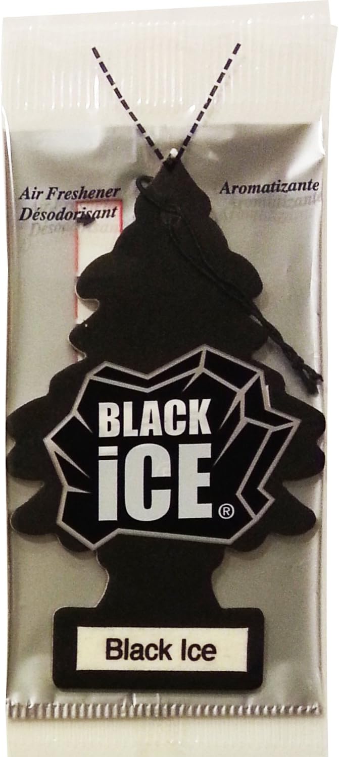 Tree Air Freshener Scents for Cars, Home or Office, Lasts up to 7 Weeks, (4.5") (Black Ice)