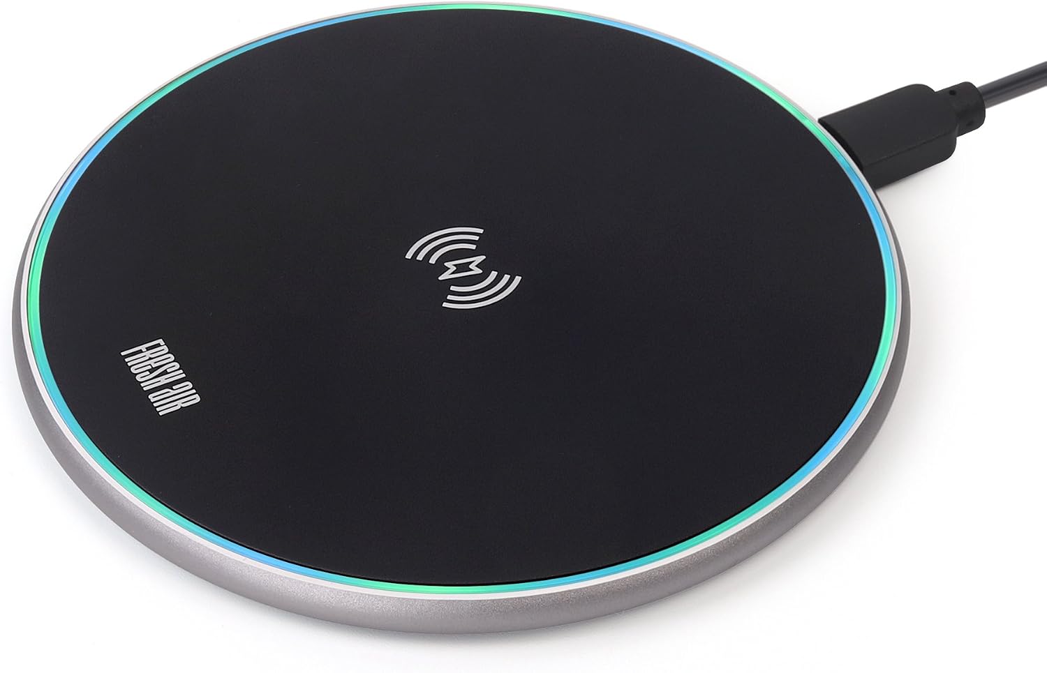 Wireless Charger, Fresh air Wireless Charging Pad Compatible with iPhone 8 Plus/8/X/XS/Max, 10W Fast Charger Compatible with Samsung Galaxy S9/Plus/S8 Plus/Note 8/S7, 5W All Qi-Enabled Devices
