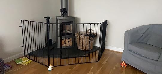 Crannog Heavy Duty Fire Guard Screen With Front Door, For Fireplace ...