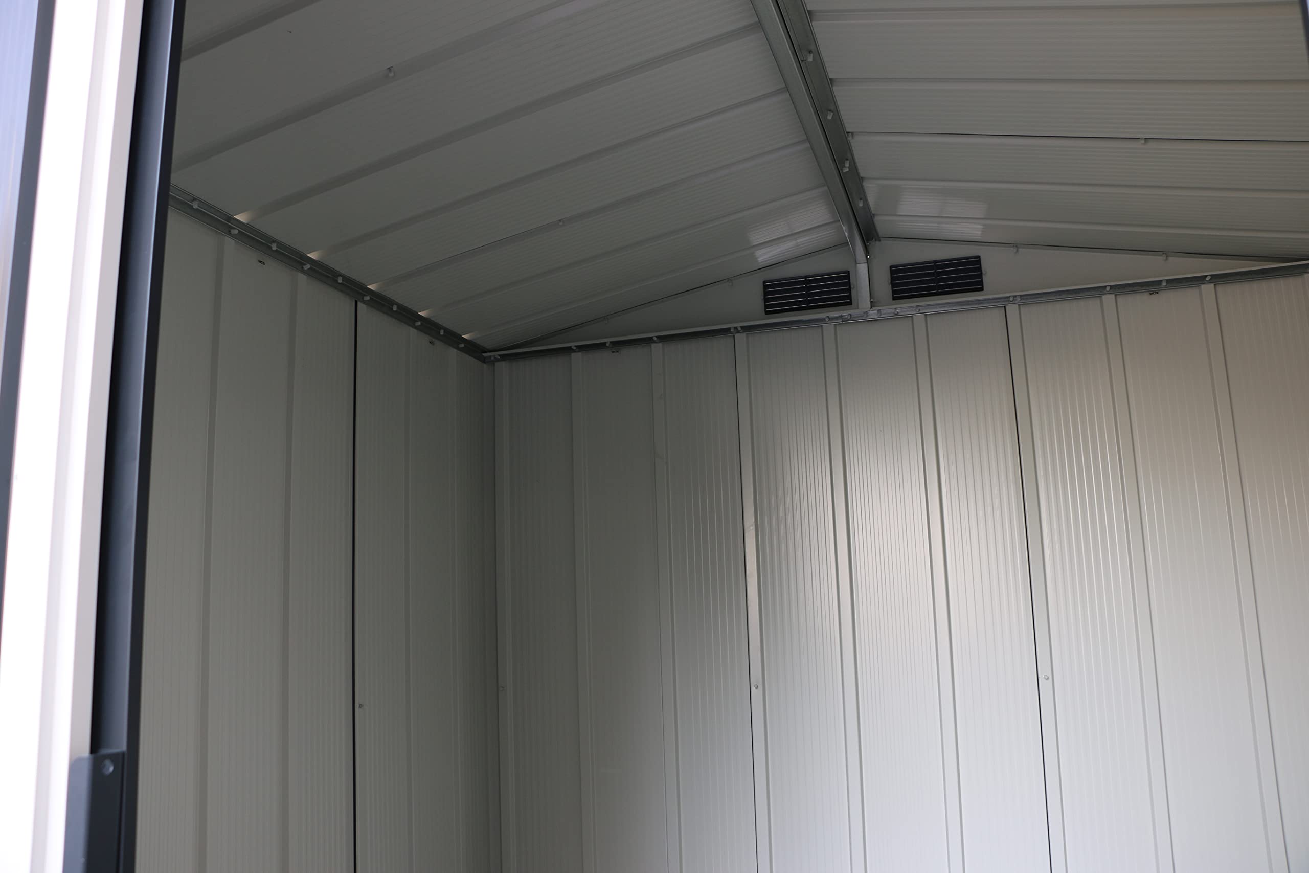 Duramax ECO 6 x 6 (3,33 m²) domek ogrodowy z metalu, cynkowany ogniowo, domek do przechowywania narzędzi, wzmocniona konstrukcja dachu, bezobsługowy wiata, antracyt